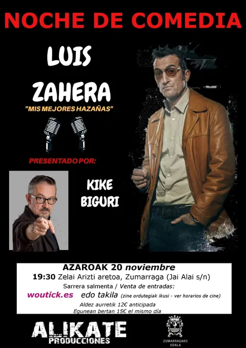En el Zelai Aristi, Luis Zahera con Kike Biguri