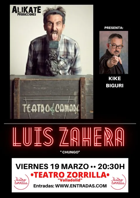 19 de marzo en Valladolid con Luis Zahera